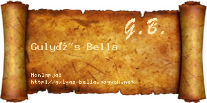 Gulyás Bella névjegykártya