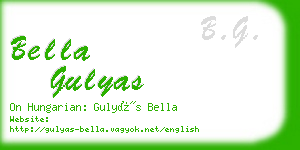 bella gulyas business card